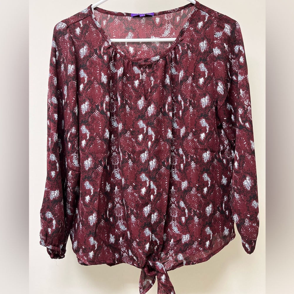 Fall/winter print blouse